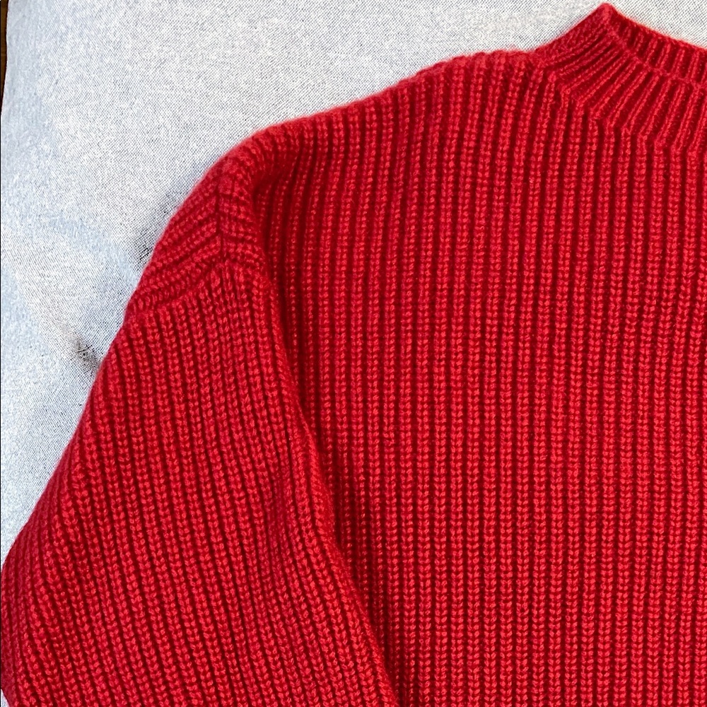 Eileen Fisher Christmas Red Sweater